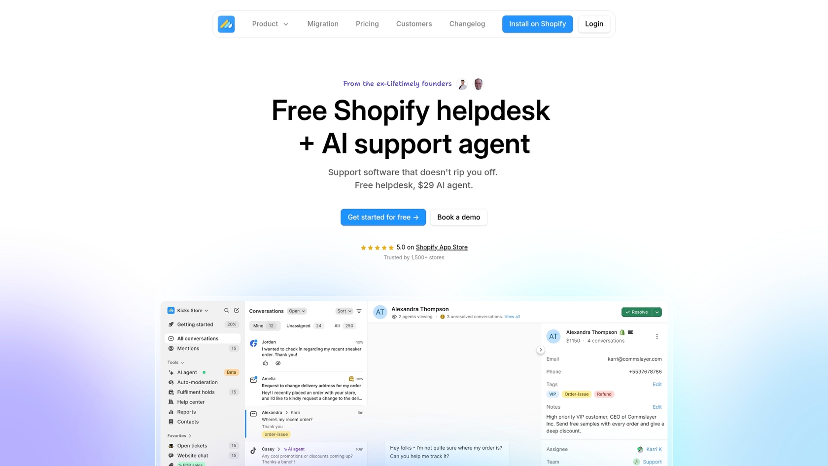 A screenshot of the Commslayer homepage, which is relevant to this complete Commslayer review.::
