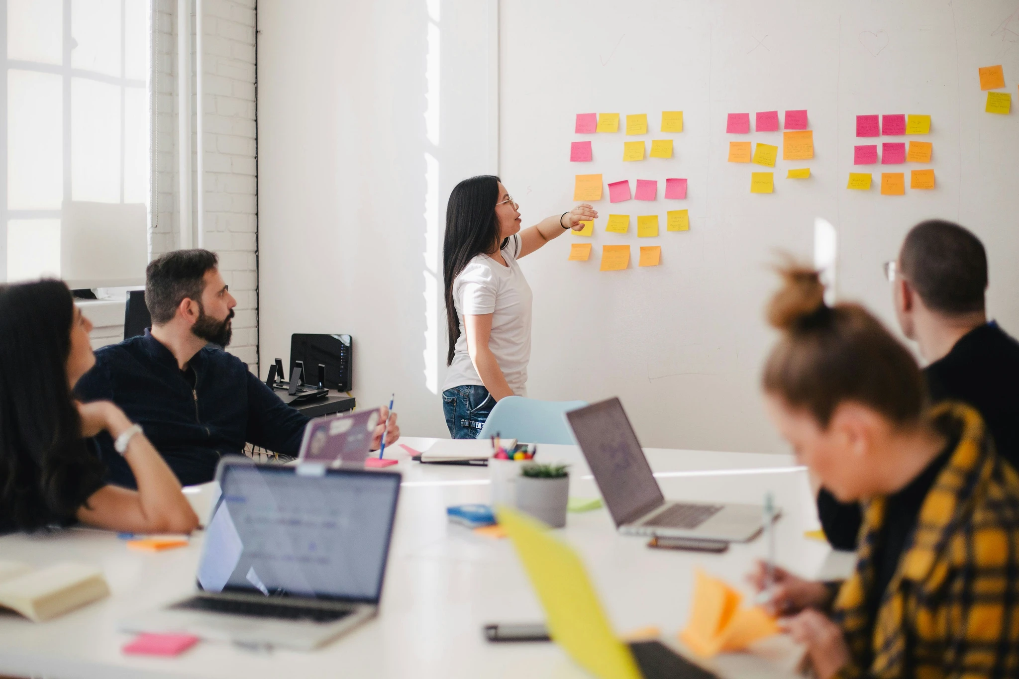 picture of a sales team having a meeting