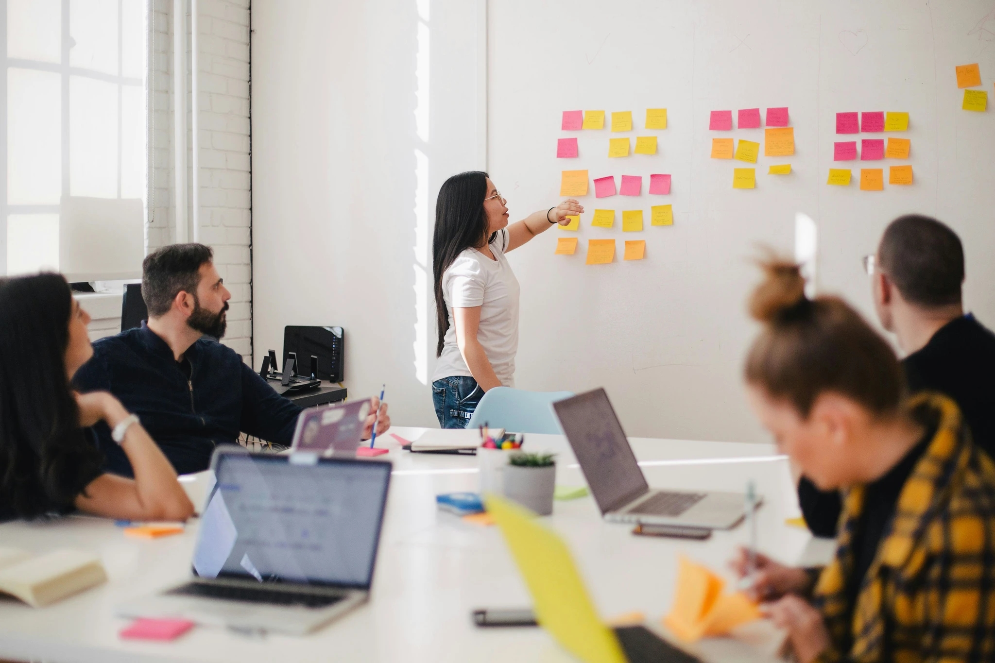 picture of a sales team having a meeting