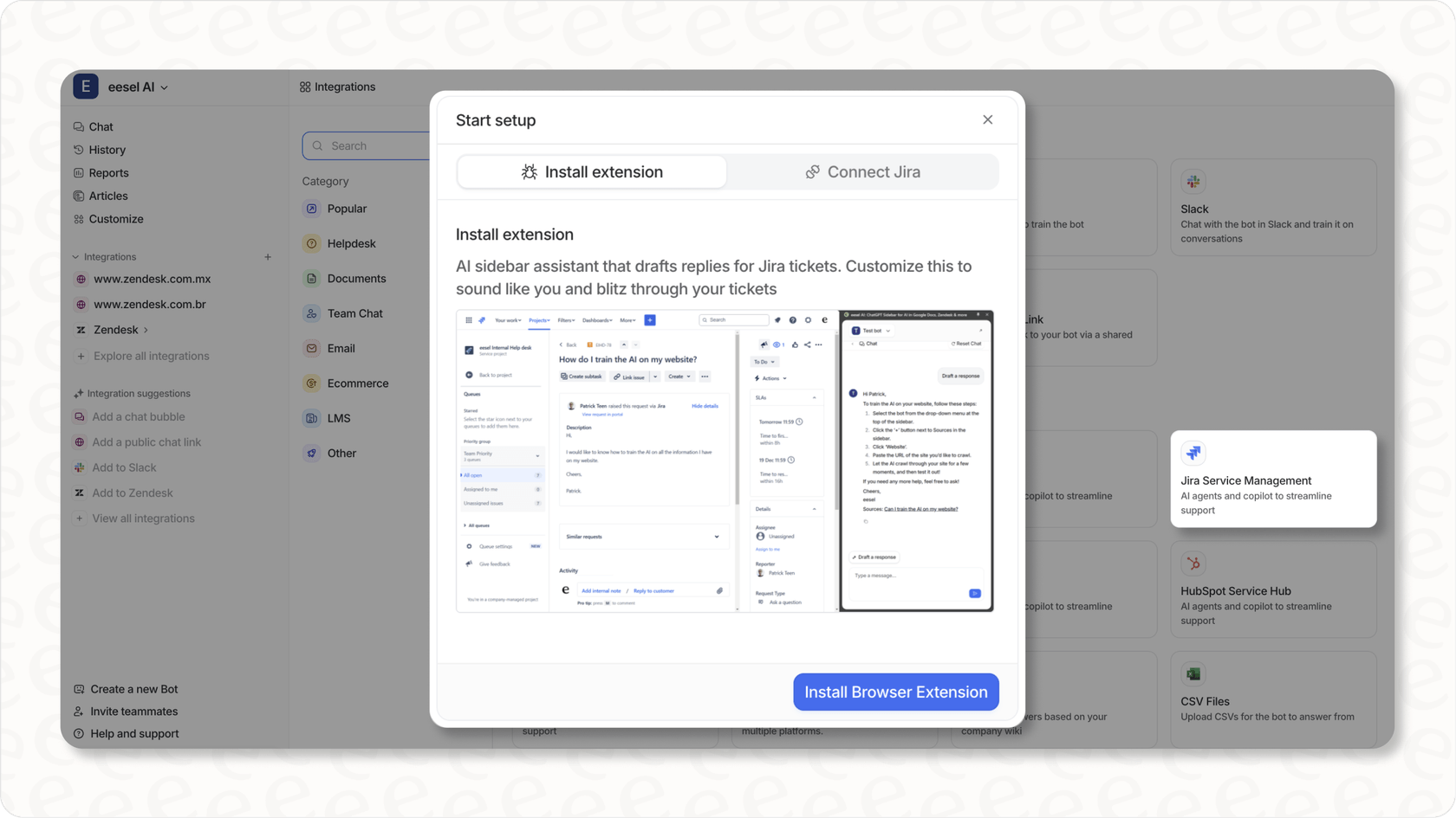 eesel AI for Jira Service Management.