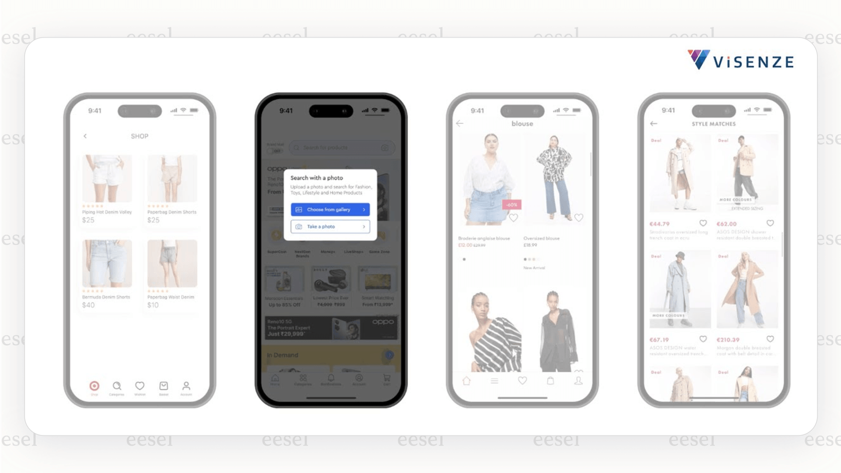 ViSenze visual search and product recommendation feature.