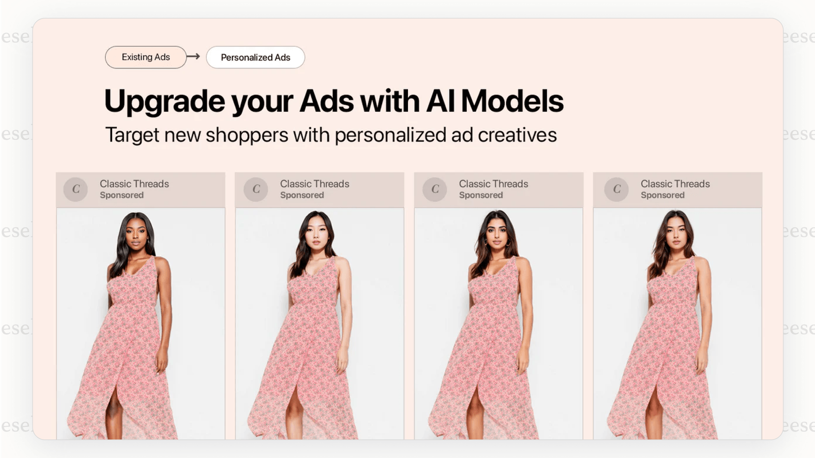 OnModel AI personalizing model photos to localize ads.