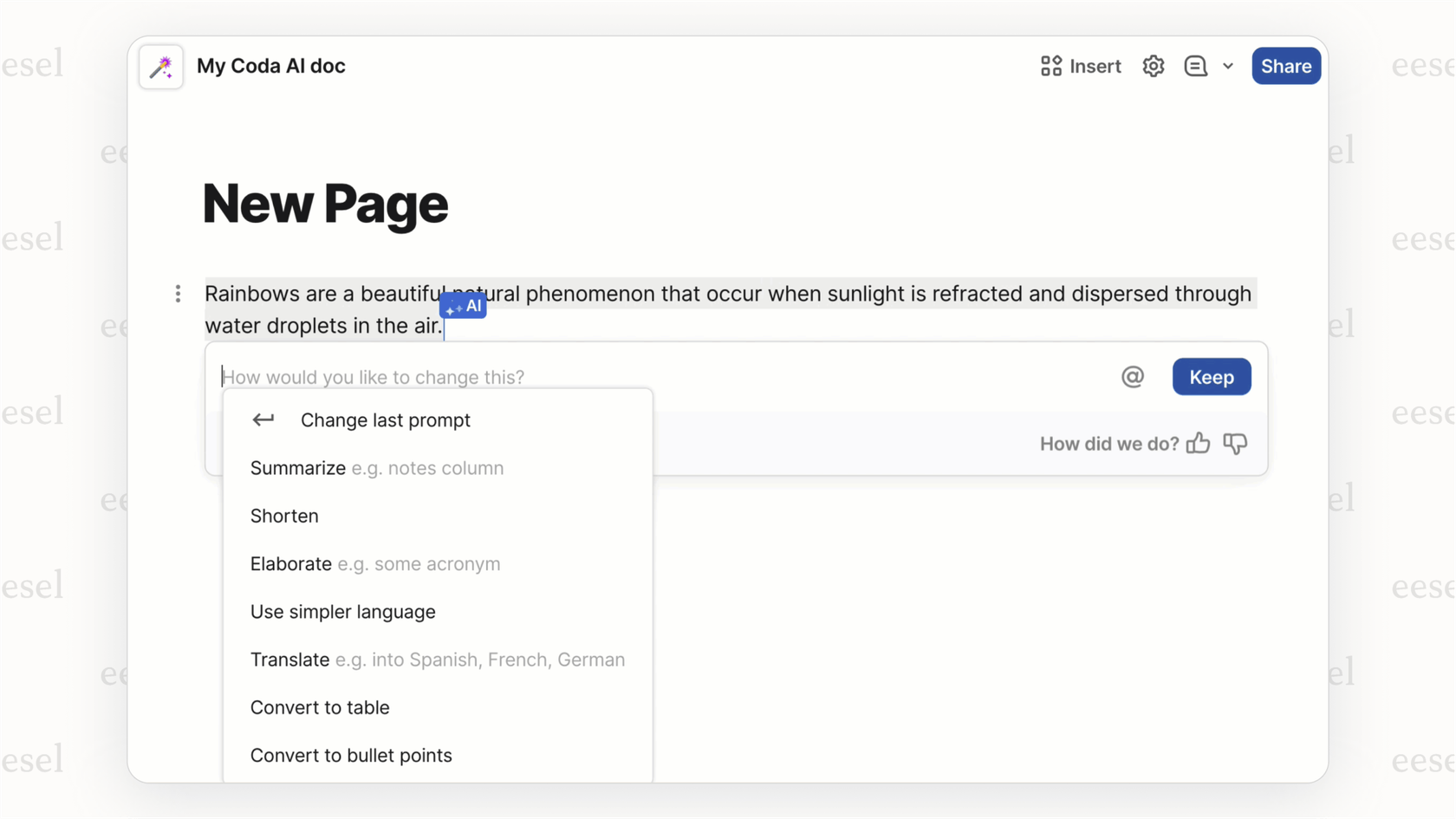 Coda’s blank canvas approach, allowing users to build custom tools and documents from scratch.