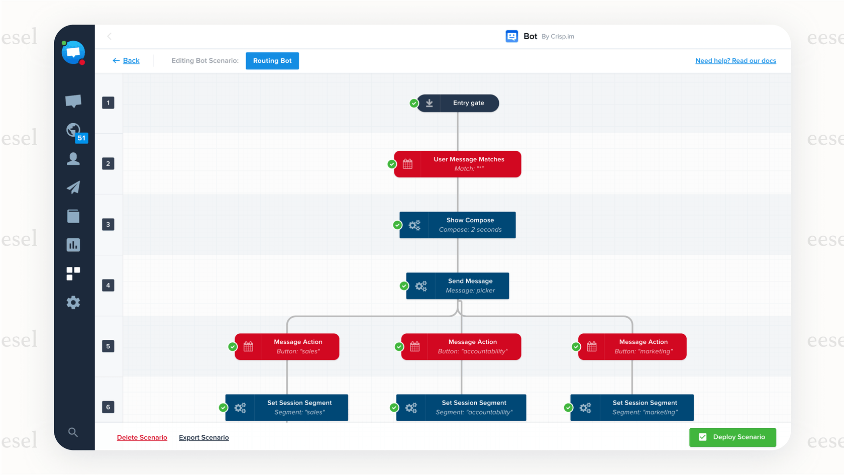 A look at the Crisp AI chatbot builder, which is a key feature examined in many Crisp AI reviews.