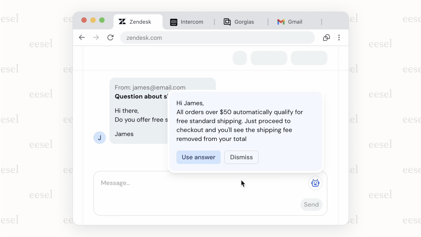 Agent assistance with the Tidio AI Copilot feature.