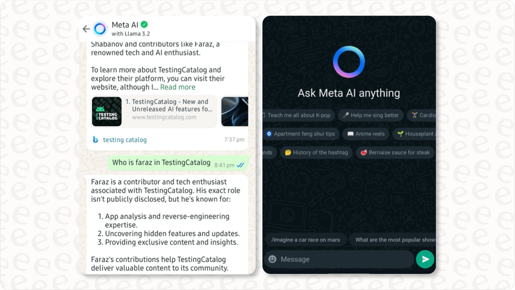 Meta Llama 3 kleines Sprachmodell, das in Apps wie Instagram und WhatsApp verwendet wird.