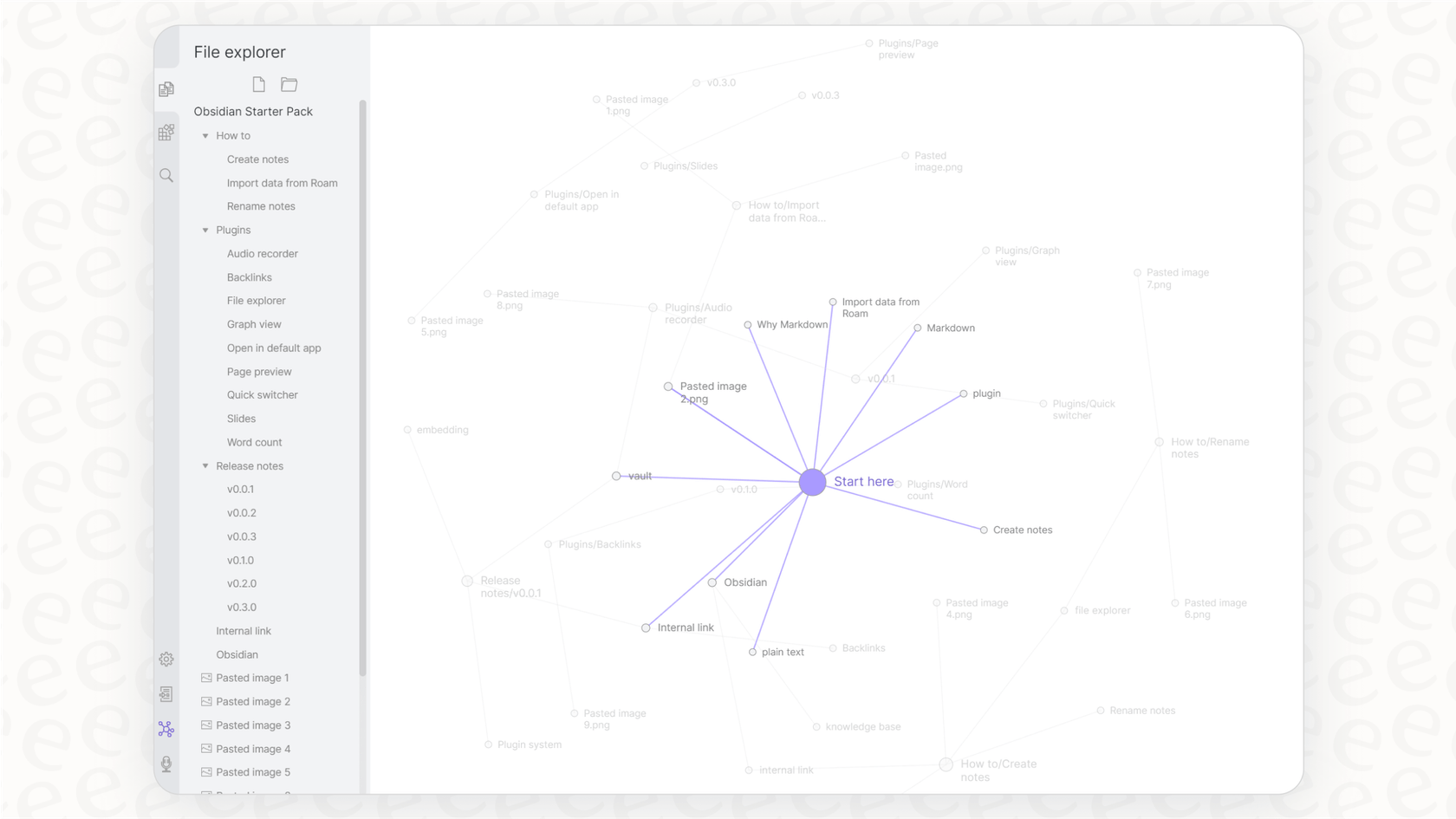 Obsidian’s graph view helps visualize the connections between your notes, making it one of the most powerful Obsidian alternatives for personal knowledge management.::