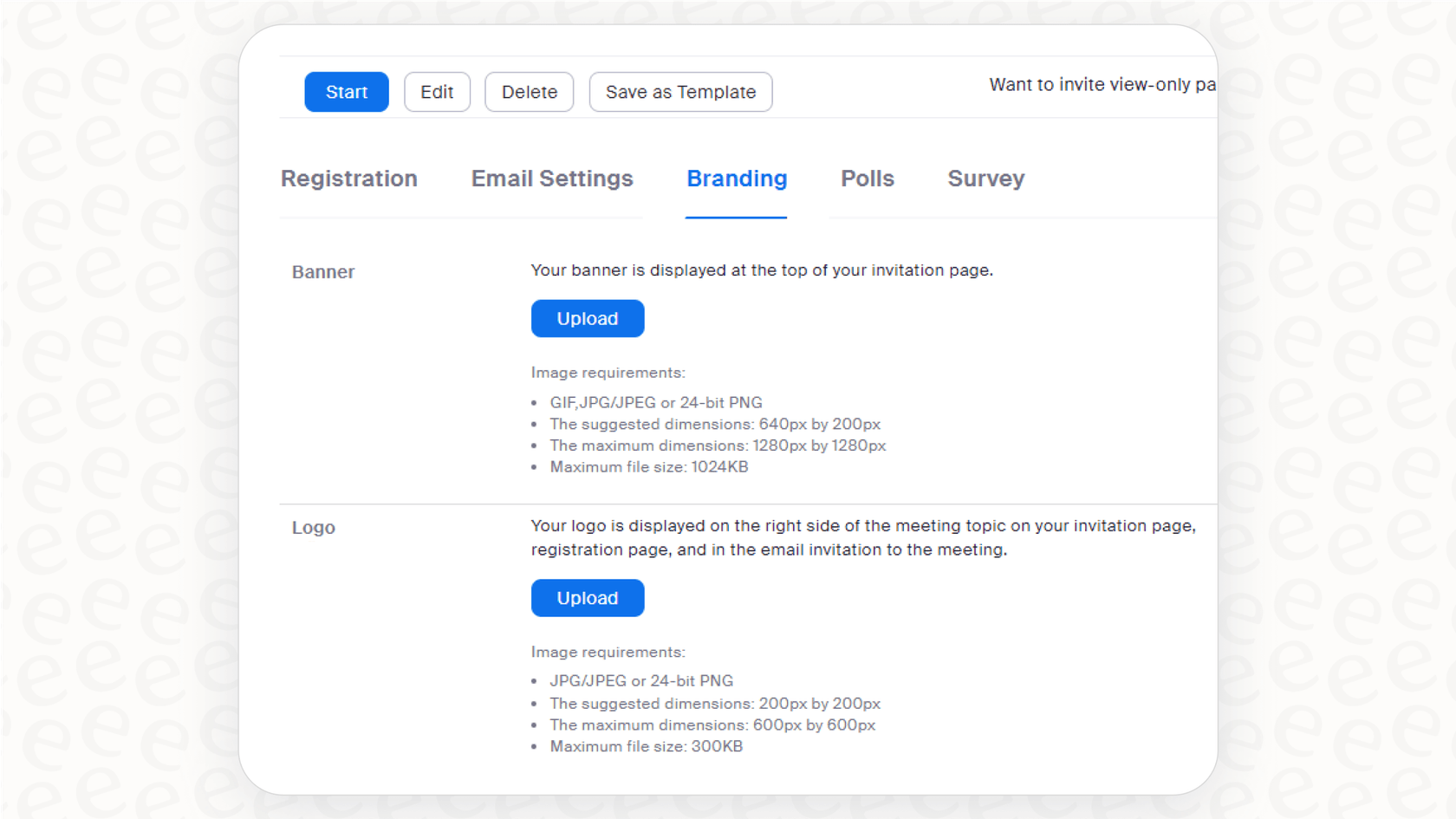 A view of the company branding and SSO settings which are part of the Business plan's Zoom pricing.