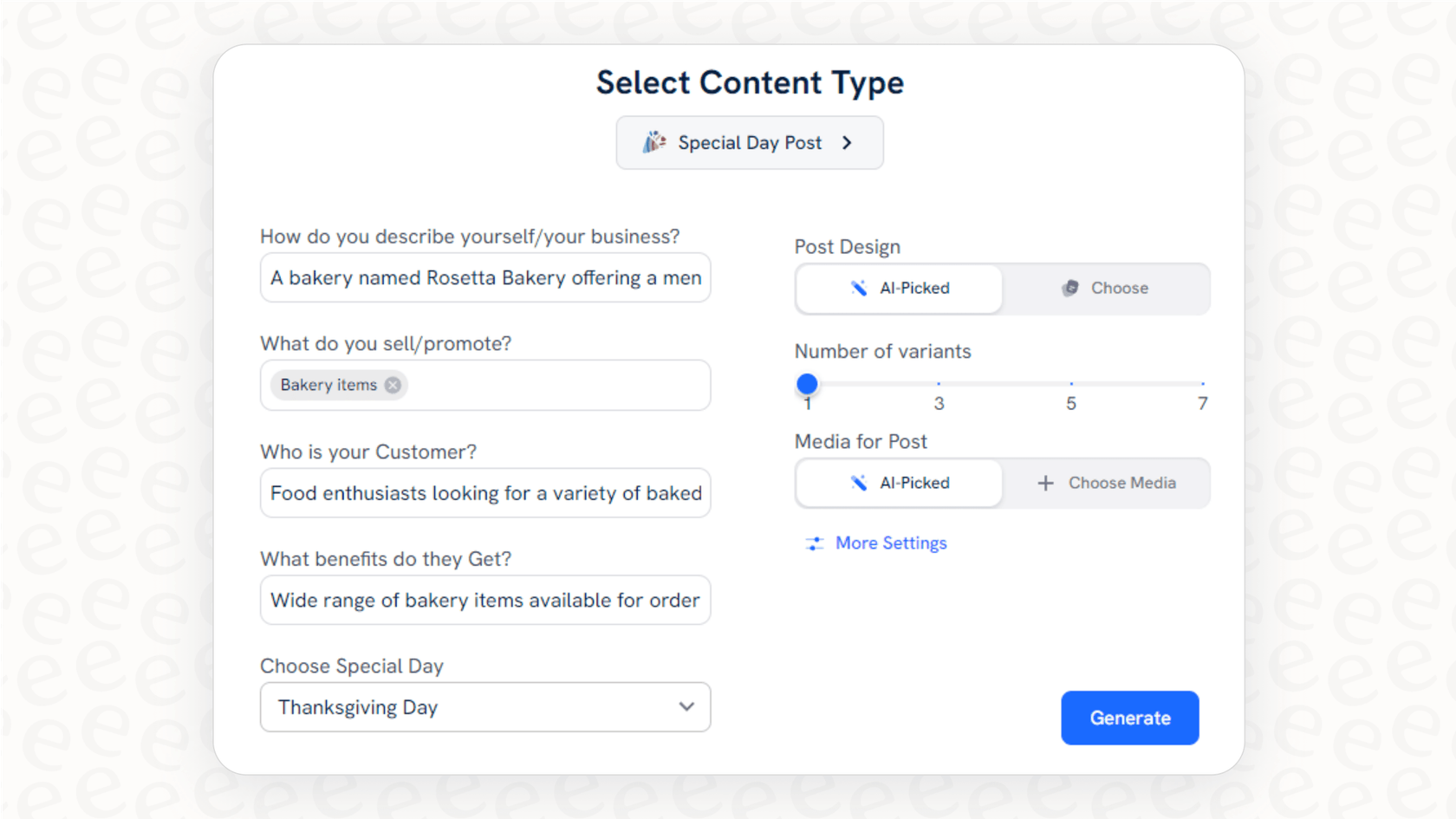 The BigCommerce AI Copywriter tool, showing its capabilities for generating product content.