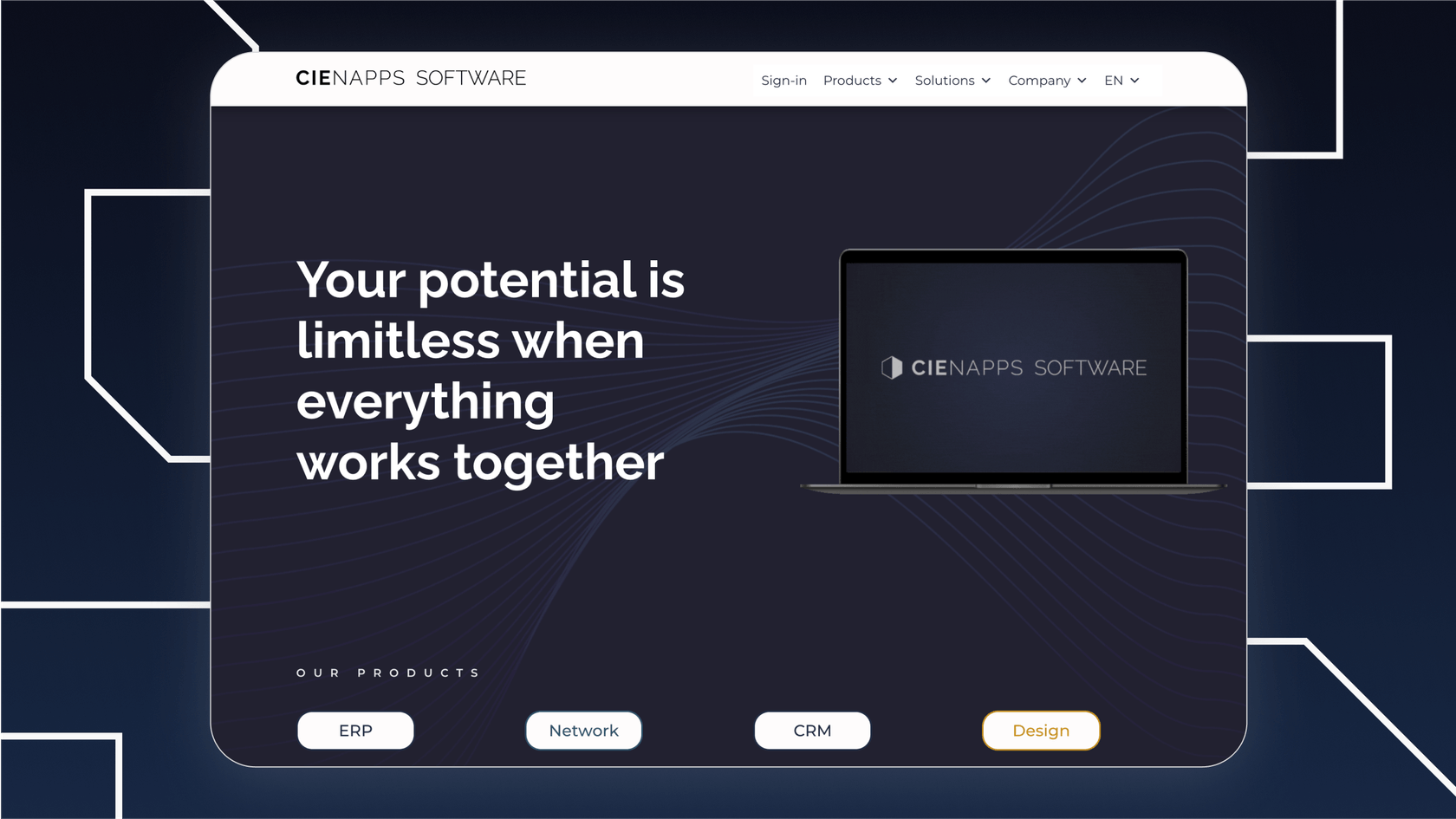 Screenshot von Cienapps