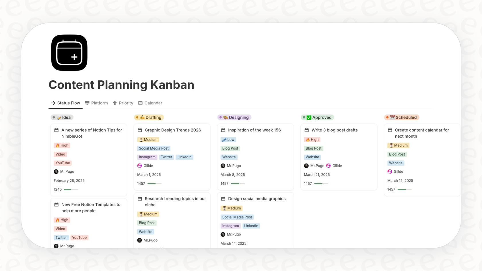 Notion's databases can be viewed as powerful Kanban boards, making it one of the best Obsidian alternatives for team projects.::