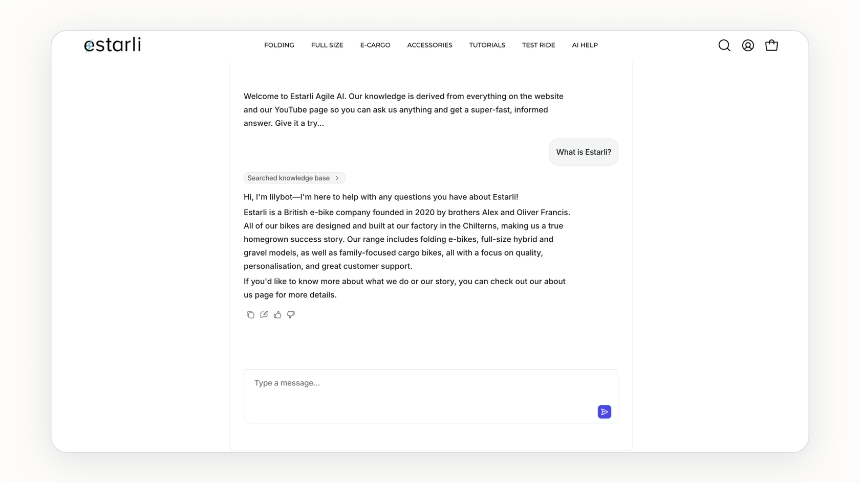 Screenshot of eesel AI