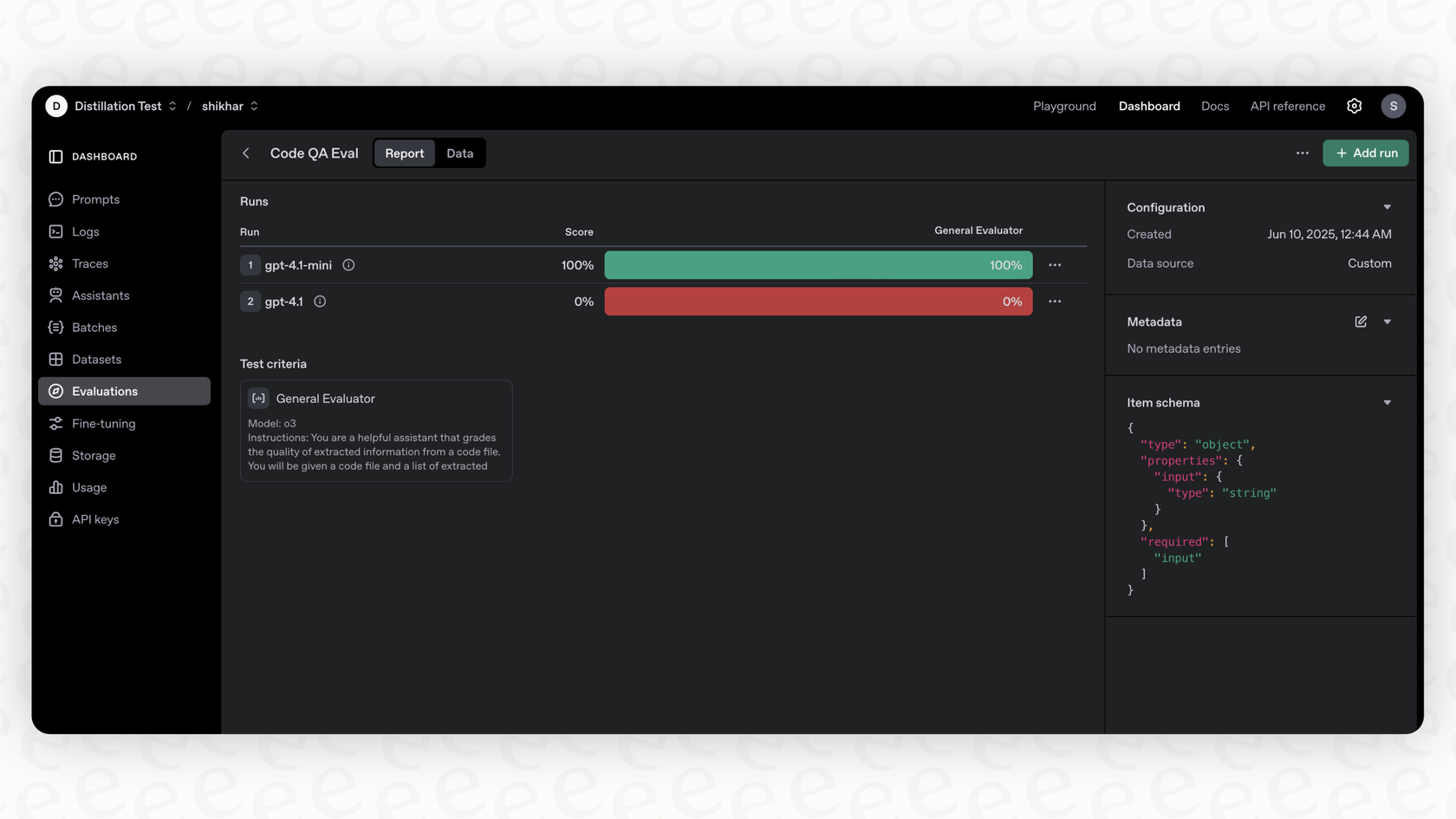 An example of OpenAI