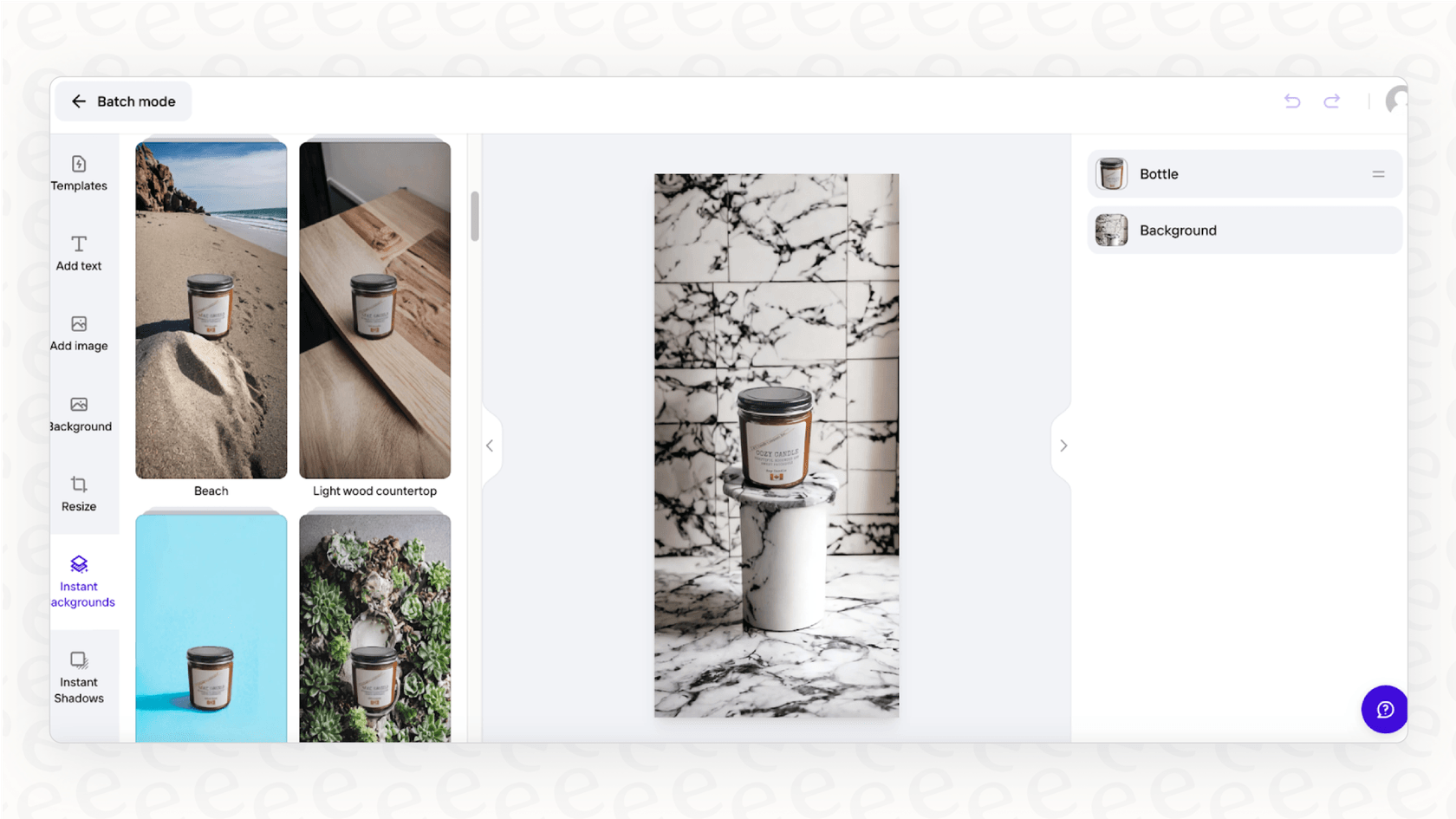 A screenshot demonstrating the efficiency of PhotoRoom