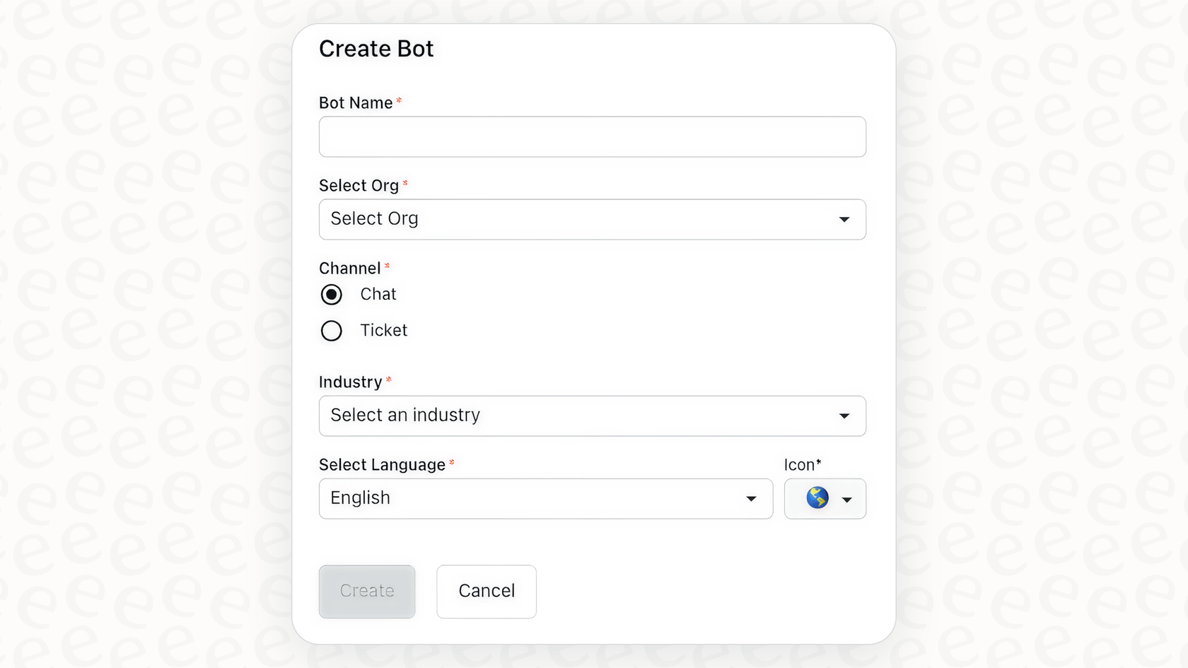 Capture d'écran de l'interface pour Zendesk