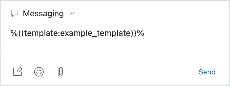 Zendeskのテンプレートメッセージコンポーザーインターフェース