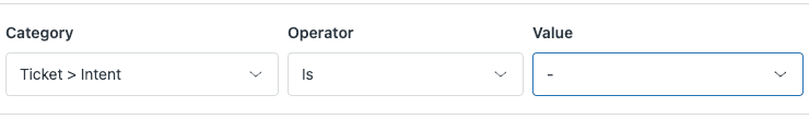 Zendesk trigger builder with condition dropdowns for automation rules