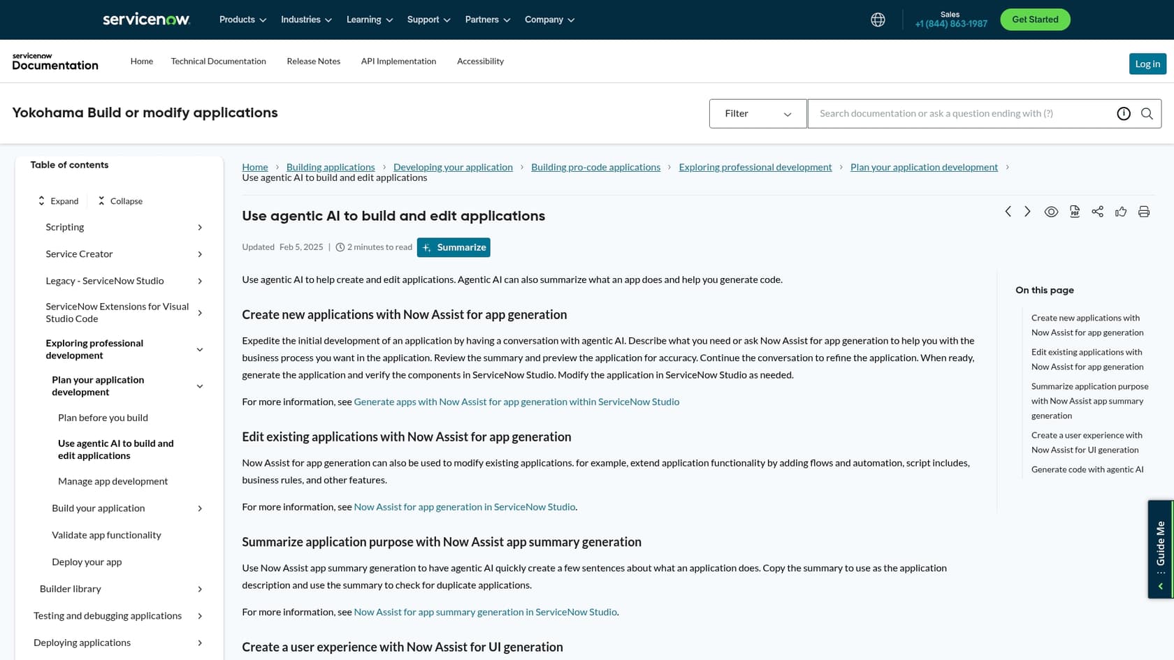 Ein Screenshot der Dokumentationsseite für Agentic Workflows, der veranschaulicht, wie diese virtuellen Agenten komplexe, mehrstufige Aufgaben autonom verwalten können, was die Notwendigkeit einer robusten ServiceNow KI-Dokumentation unterstreicht.::