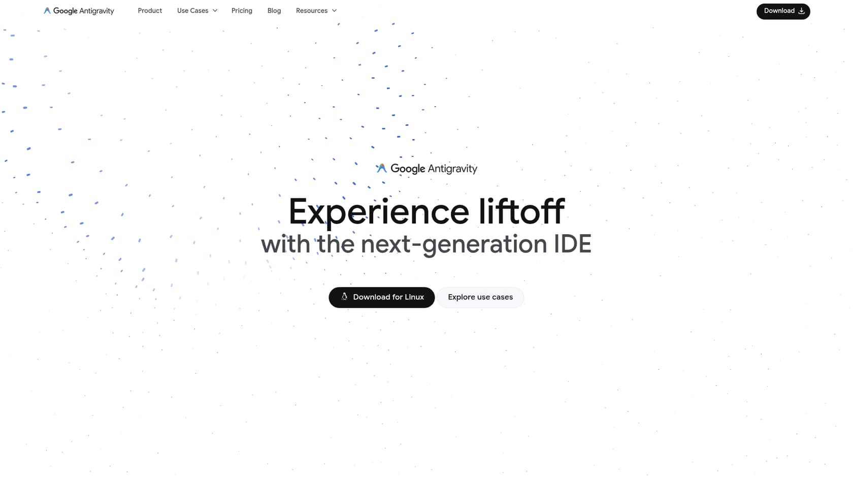 A screenshot of the Google Antigravity platform