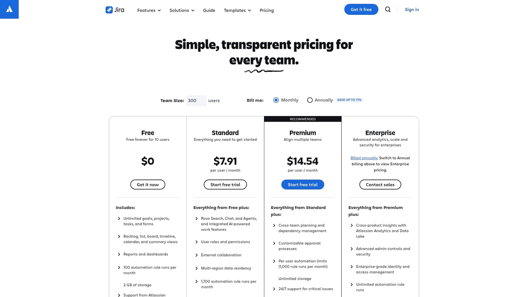 Ein Screenshot von Jira