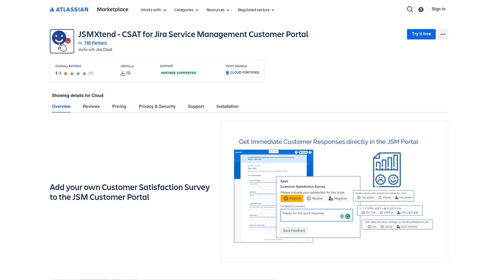 A screenshot of the RAG AI for Jira by yasoon landing page, one of the top Jira AI apps.