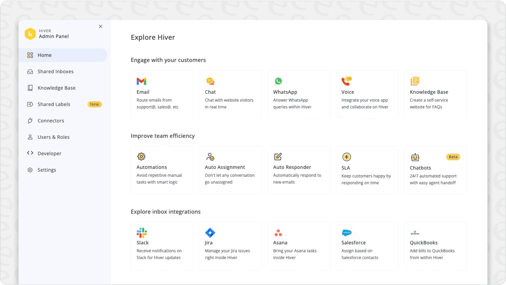 Hiver for gmail customer service app screenshot
