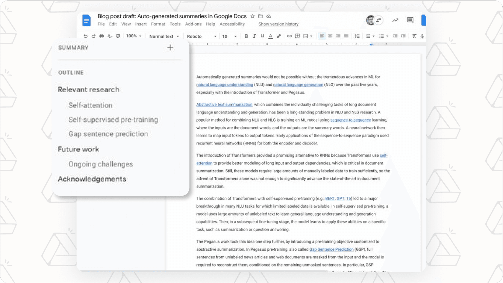 Google Drive AI: Document Summary