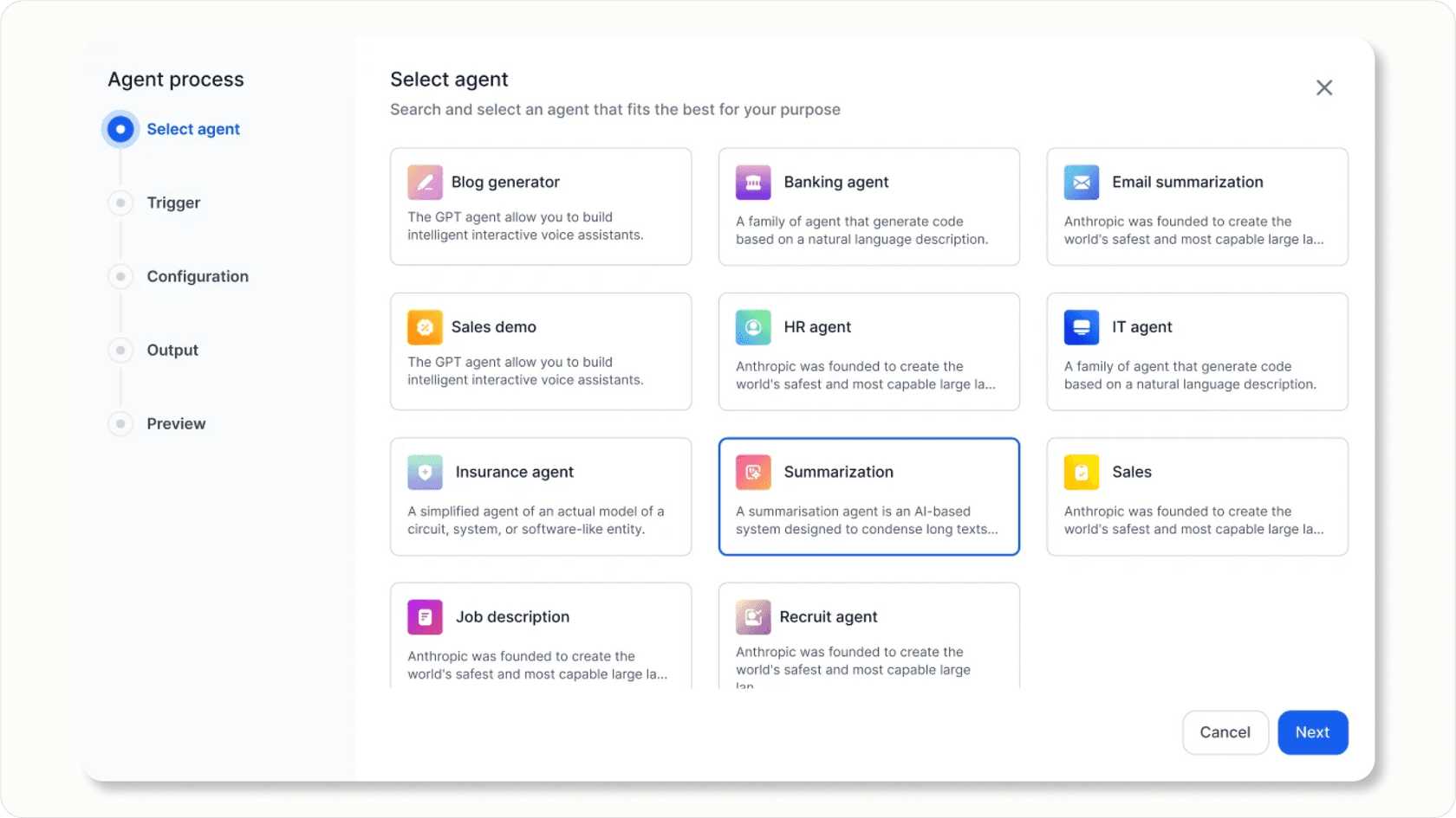 Kore.ai enterprise AI platform.