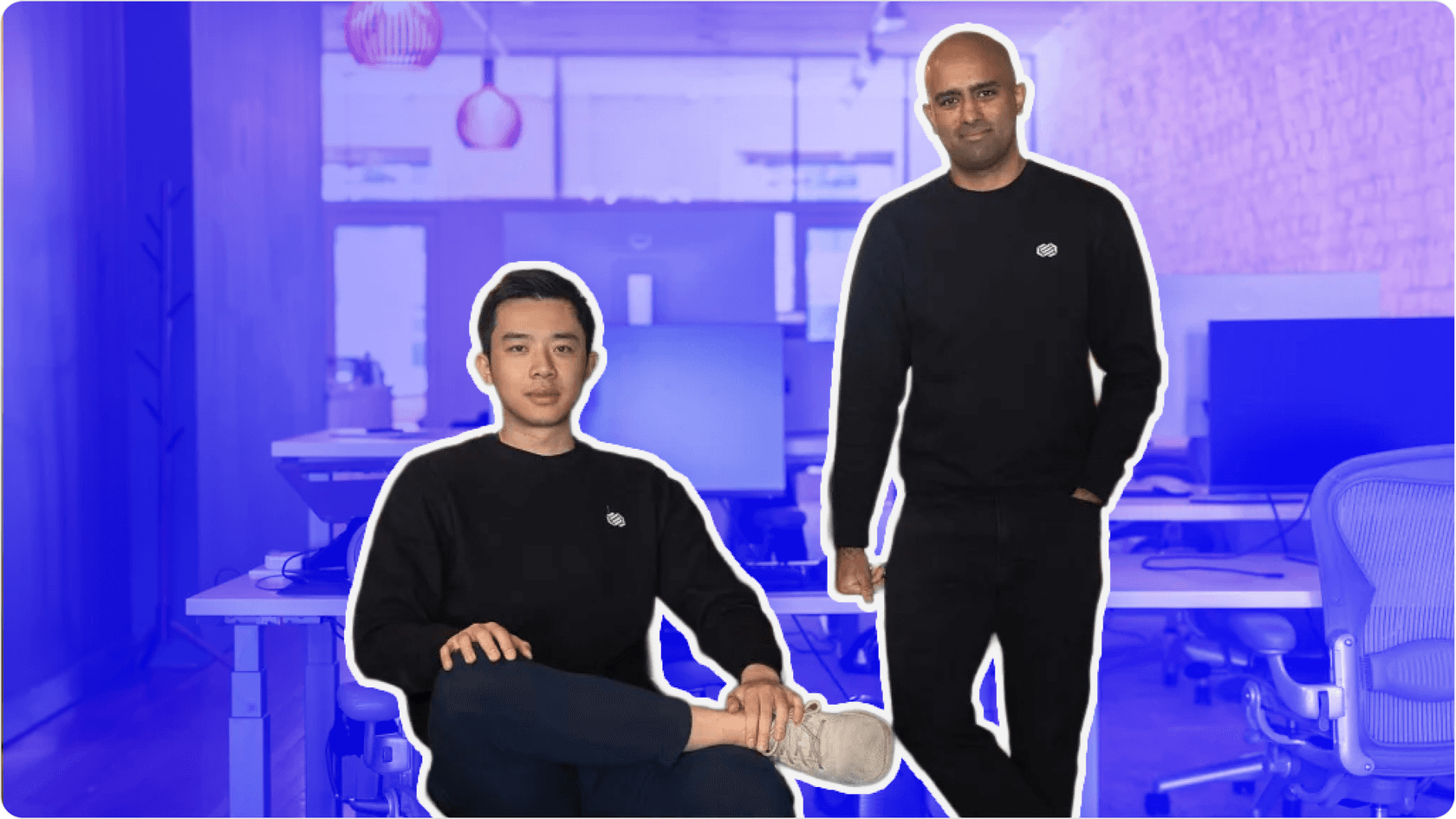 Decagon AI co-founders, Jesse Zhang (left) and Ashwin Sreenivas (right) 