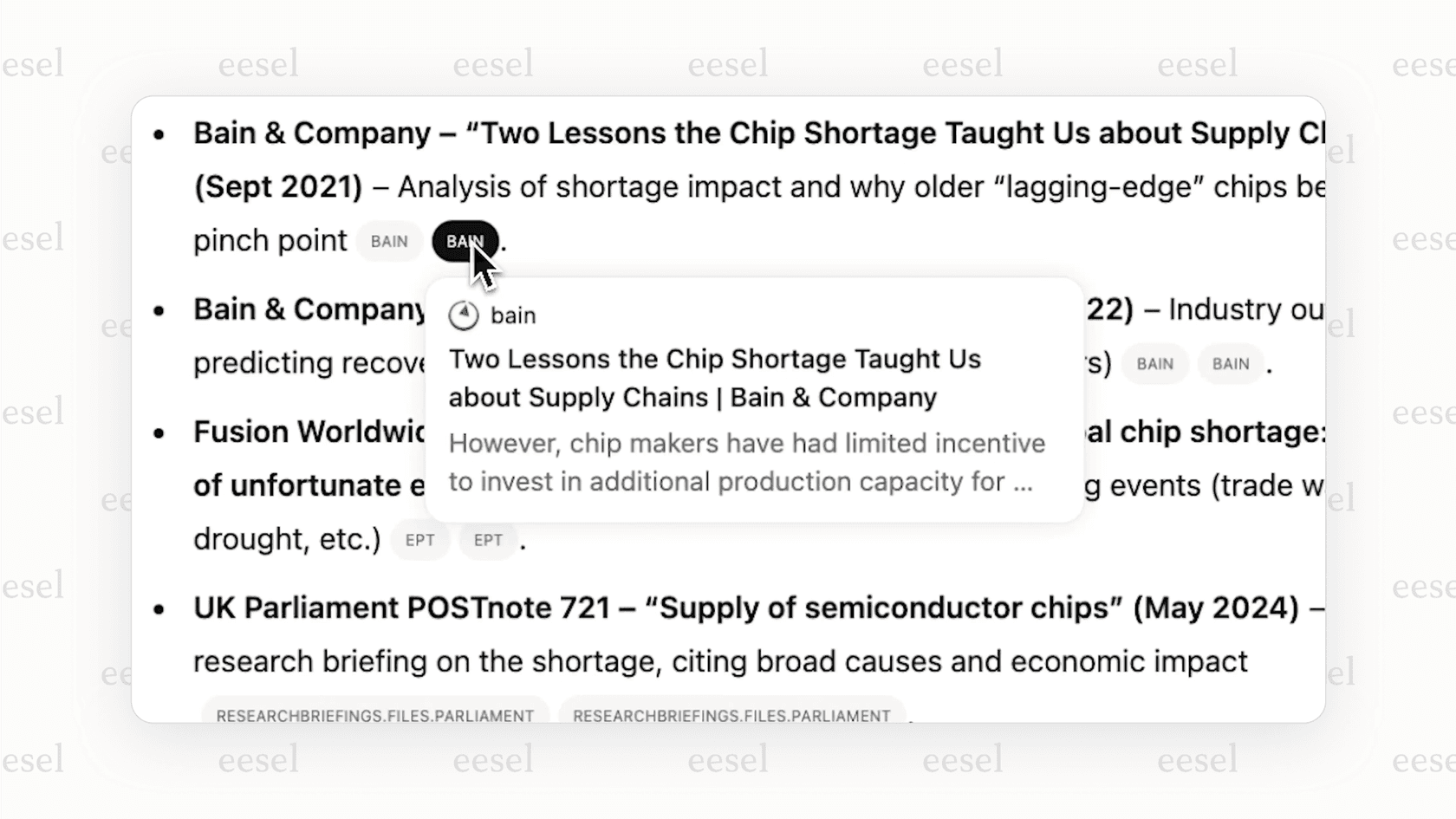 ChatGPT's agents for deep research.