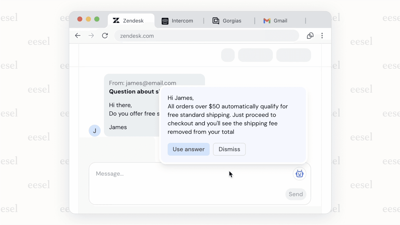 Agent assistance with the Tidio AI Copilot feature.