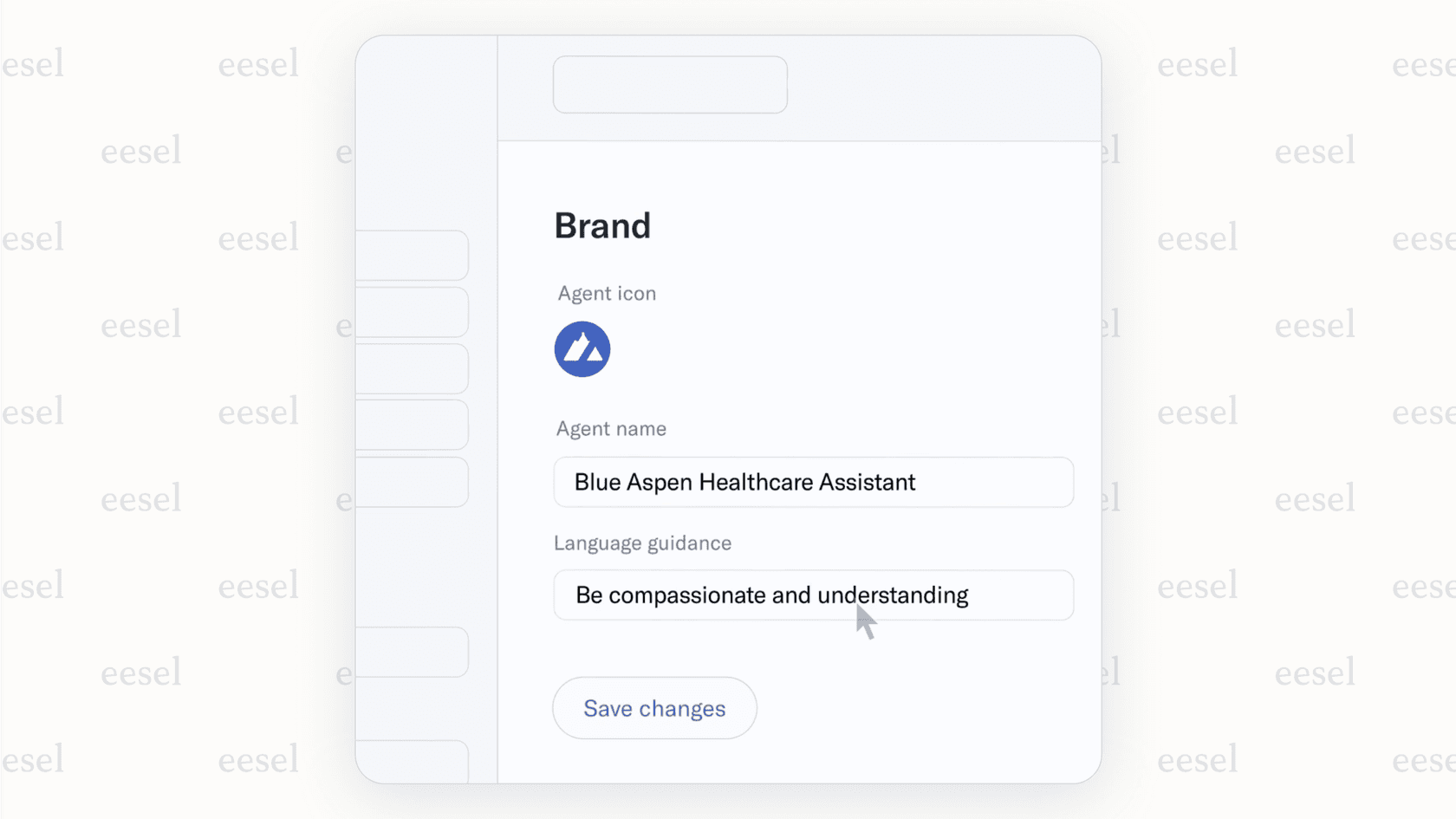 Sierra platform's brand voice customization screen.