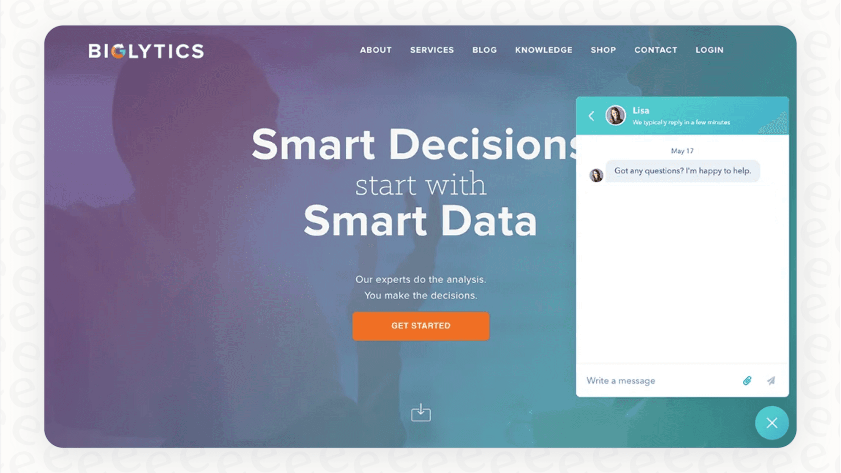 A view of the HubSpot AI chatbot, which is a prime example of how HubSpot uses generative AI for customer service teams.::