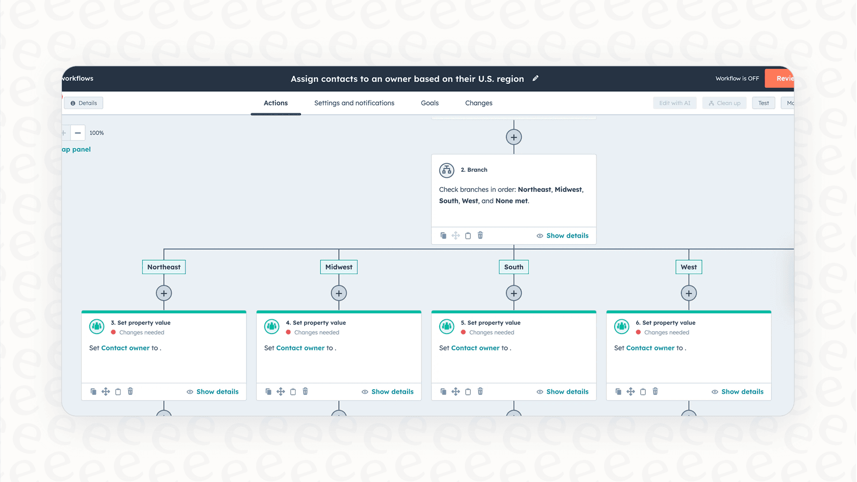 This screenshot shows HubSpot