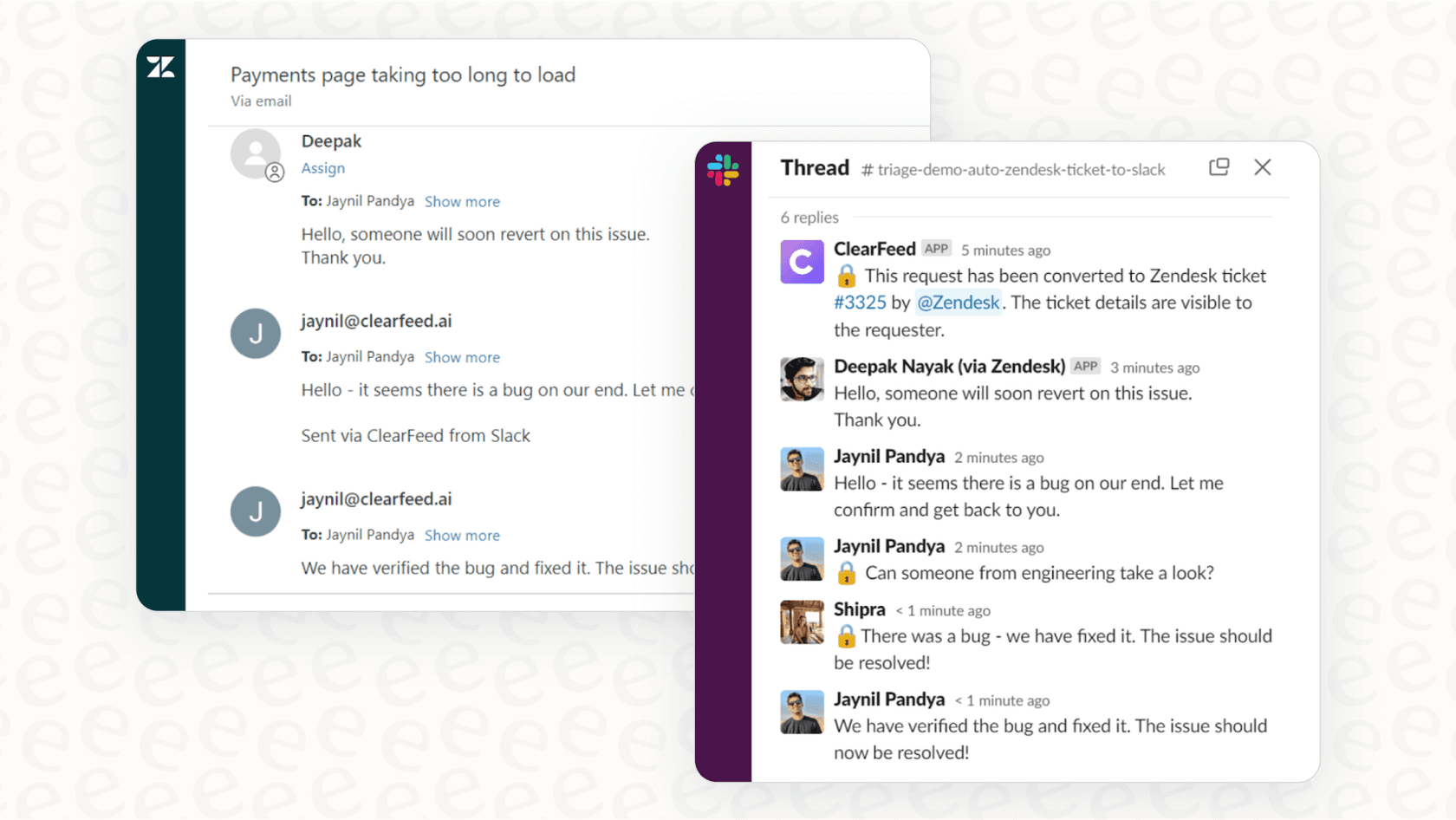 This Zendesk automation guide shows how integrations can expand capabilities, like this one with Slack.::