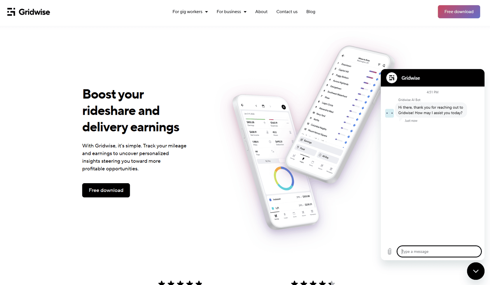eesel AI fonctionnant à l'intérieur du widget de messagerie Zendesk de Gridwise - une intégration transparente.