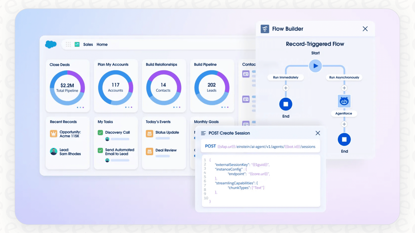 Screenshot of Agentforce