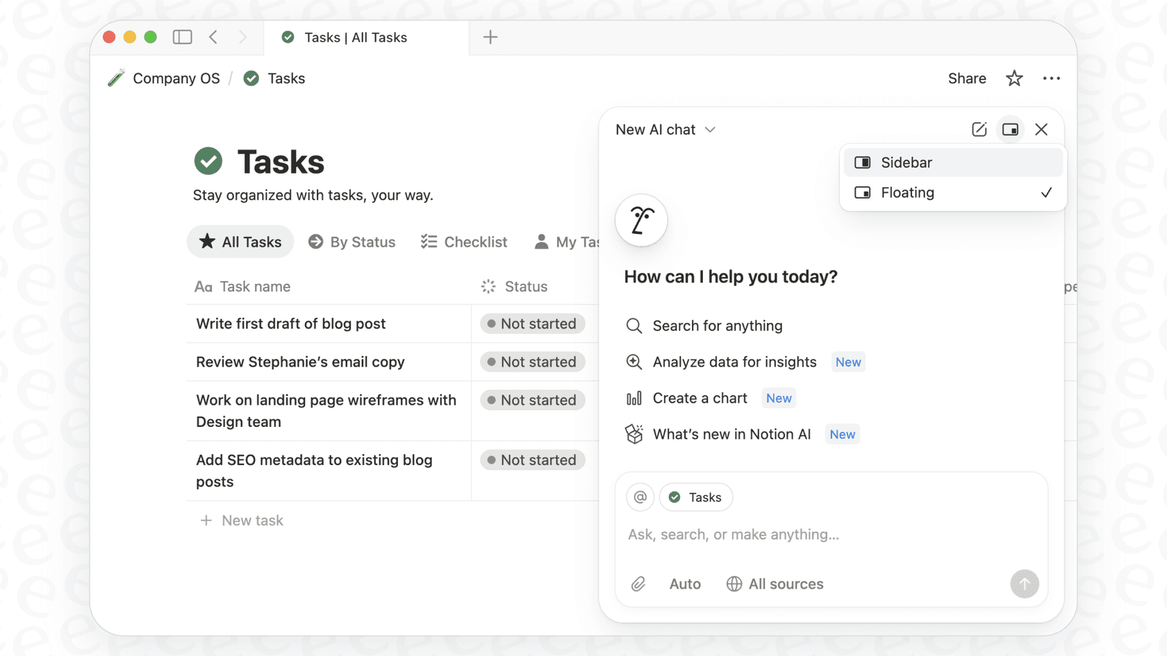 A screenshot demonstrating the user interface of Notion AI, highlighting the context of Notion AI Limitations & Best Practices.