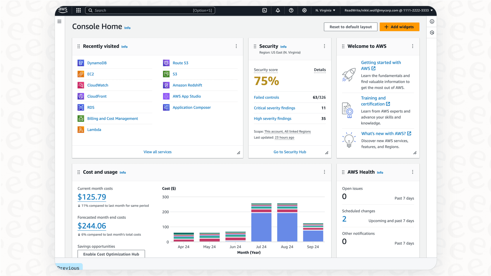 A dashboard showing how to manage AWS pricing using the Pricing Calculator, Cost Explorer, and Budgets to prevent surprise bills.