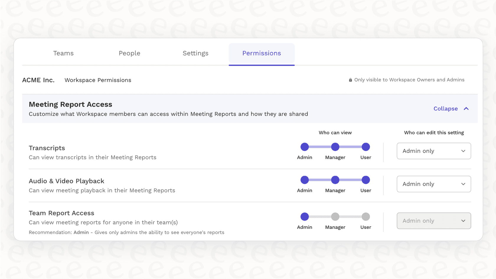 A screenshot showing the extensive permissions that the Read AI tool requires from users upon sign-up.