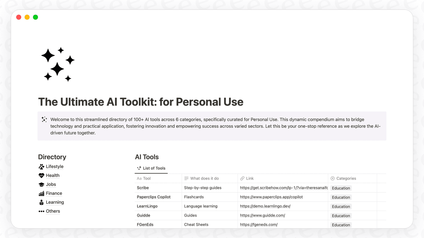 A screenshot of a Notion meeting notes template with Notion AI Custom Blocks for summarizing and finding action items.