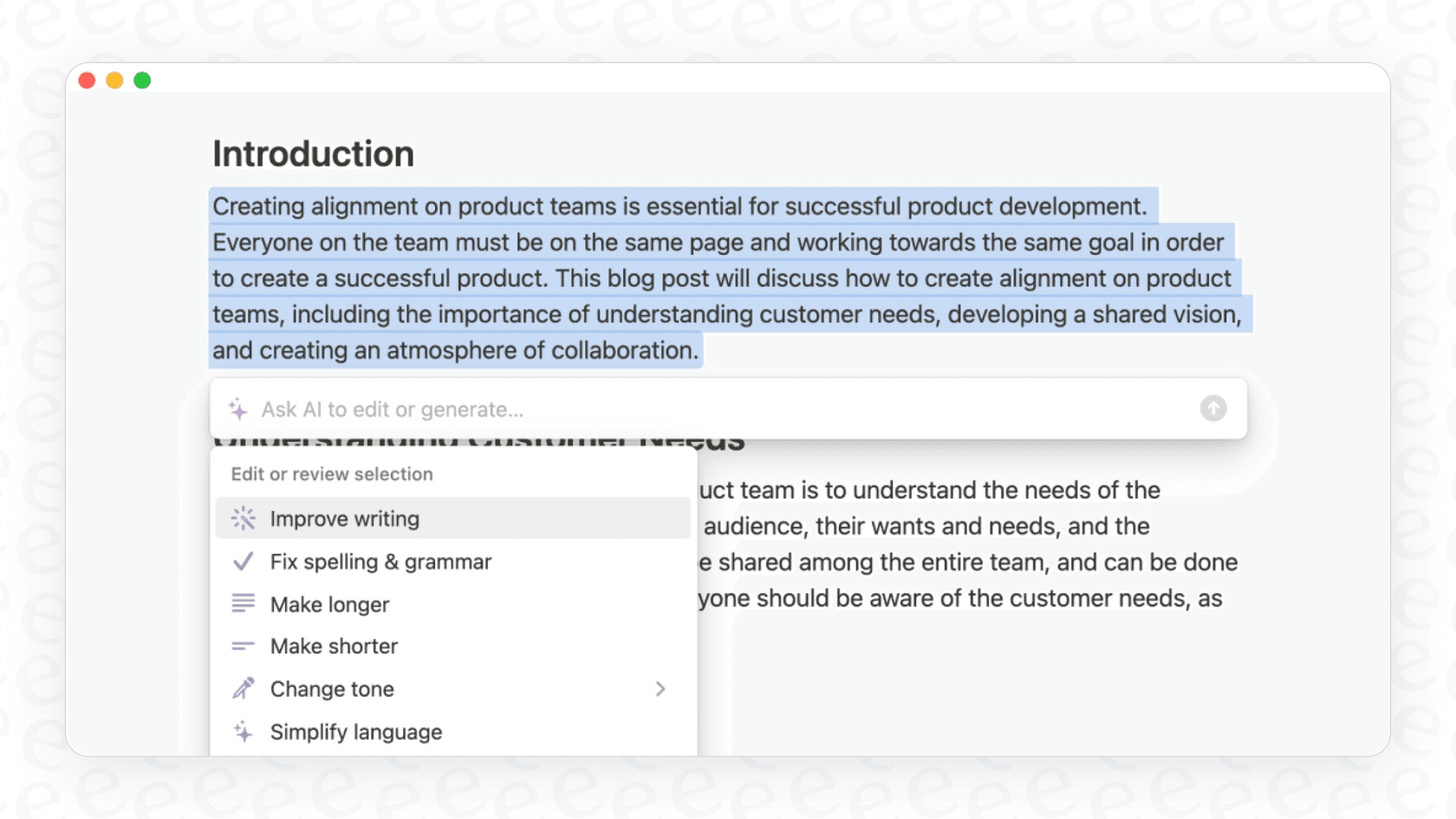 A visual guide to Notion AI features, highlighting the importance of understanding the underlying Notion AI security & privacy practices.