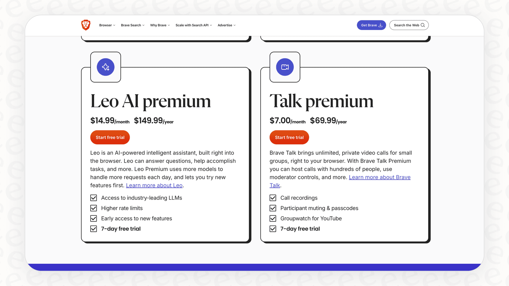 Screenshot of Brave Leo