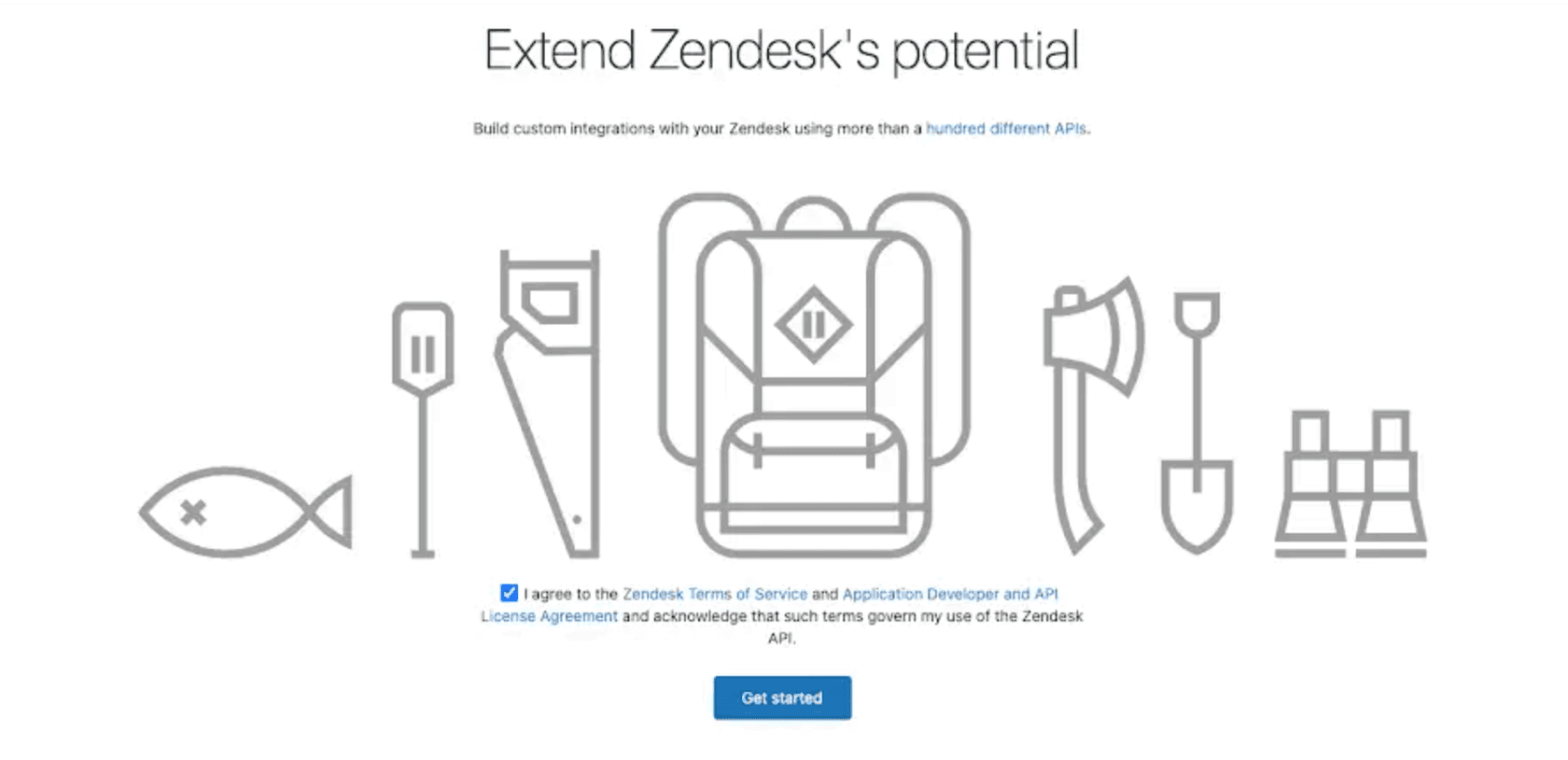 Zendesk Admin Center API settings page with Token Access toggle enabled