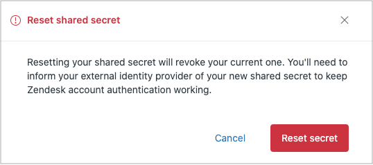 Zendesk SAML SSO configuration panel for managing authentication