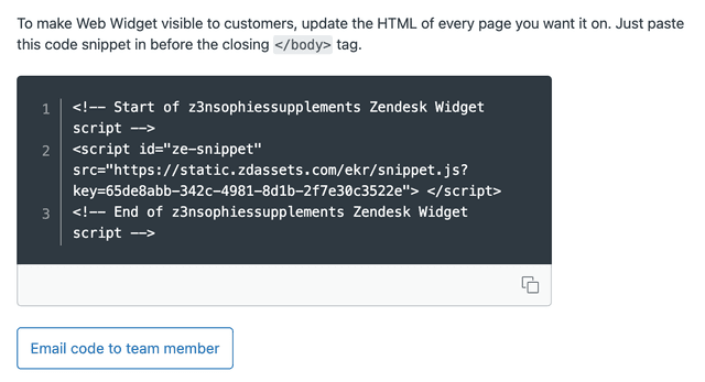 How to get and install your Zendesk web widget embed code | eesel AI