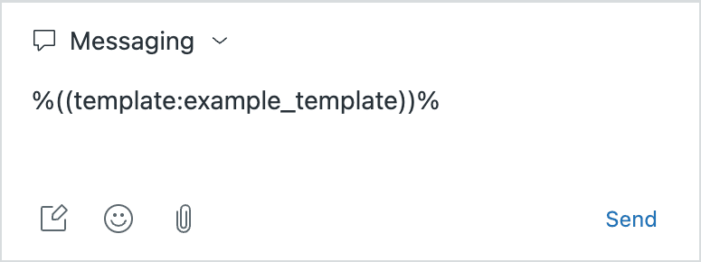Interface do compositor de mensagens de modelo no Zendesk