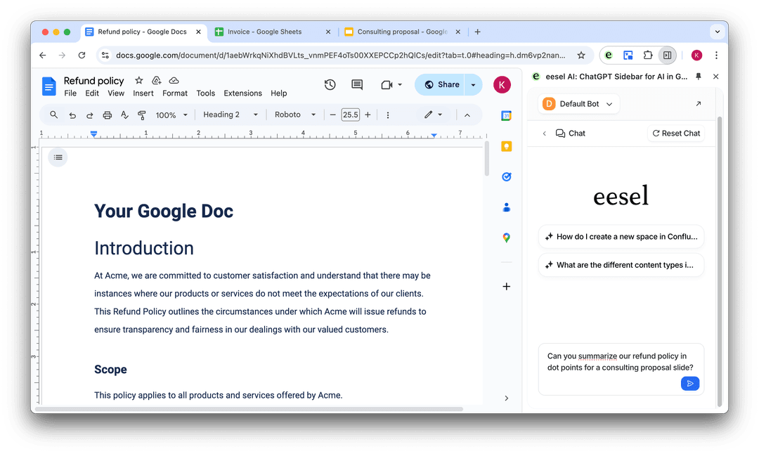 Google Docs AI: Gemini features, limitations, and alternatives - eesel AI