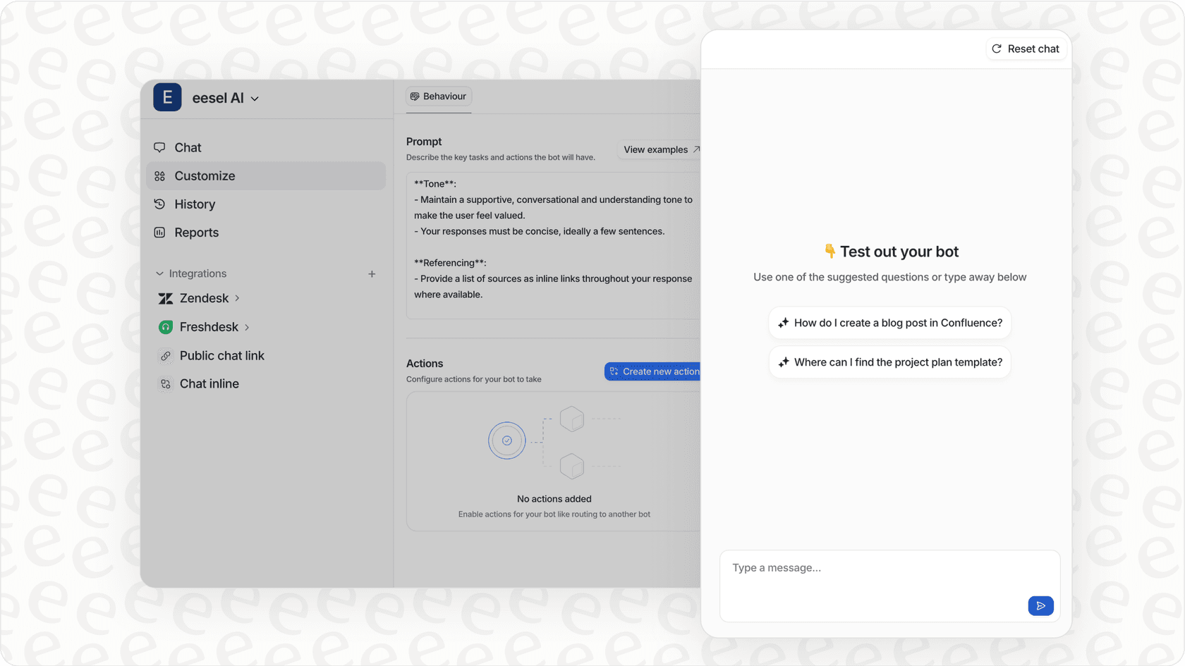 Screenshot showing testing or analytics features to monitor and improve what is customer experience automation