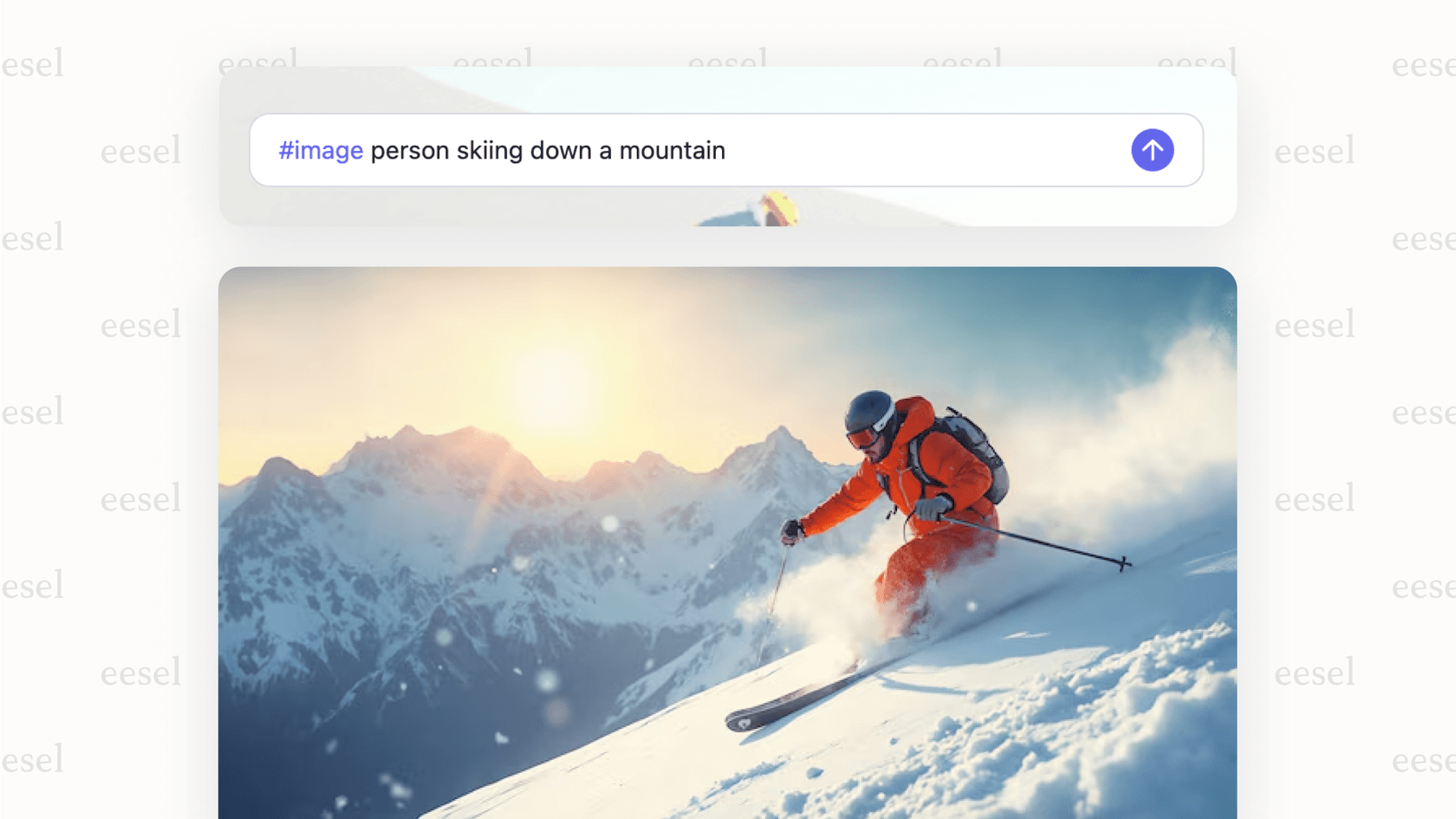 An example of an image created using the built-in image generation tool within the Forefront AI chat assistant.
